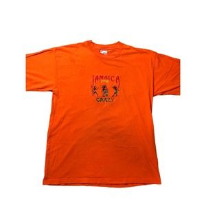 Jamaica Me Crazy T Shirt Embroidered Vintage 90s